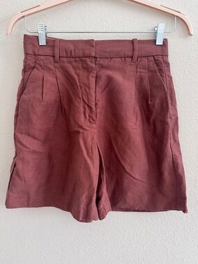 Aritzia High Waist Rust Shorts, Size 4